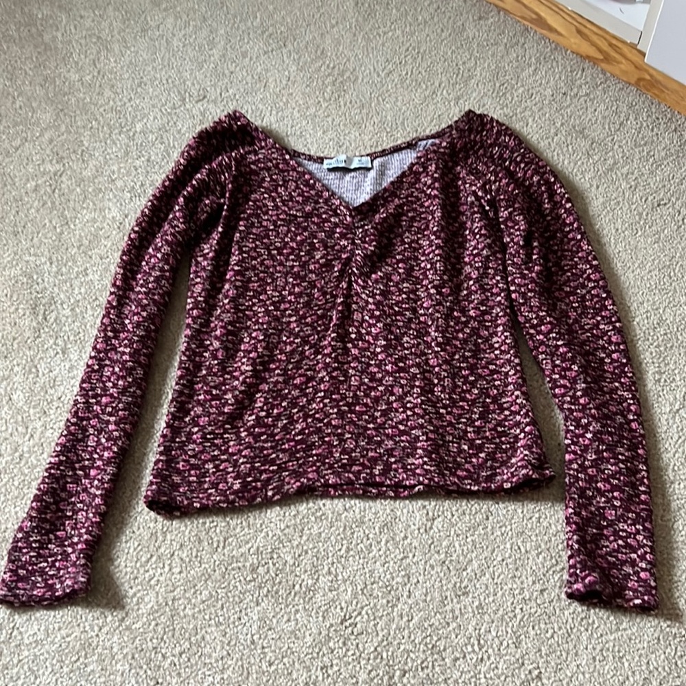 Long sleeve flower print shirt